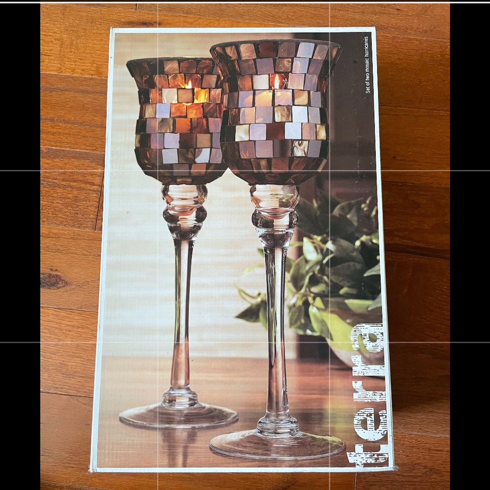 🌟Mosaic Candle Holders